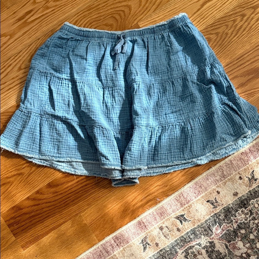 Aerie size XL Blue Tiered Skirt